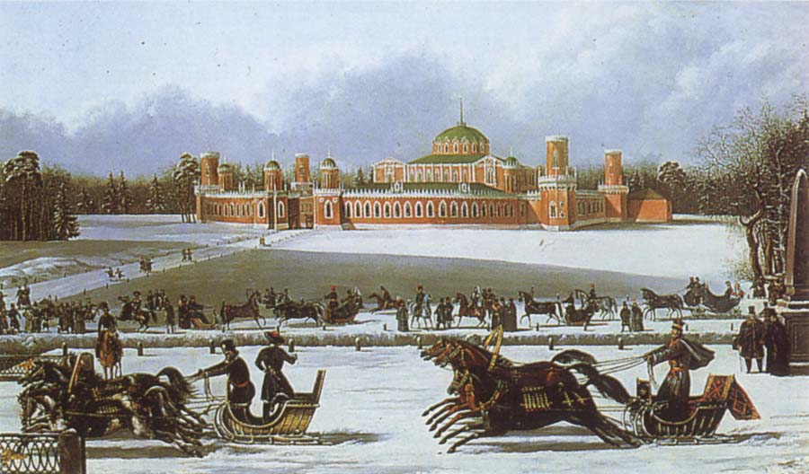Sleigh Races in the Petrovsky Park